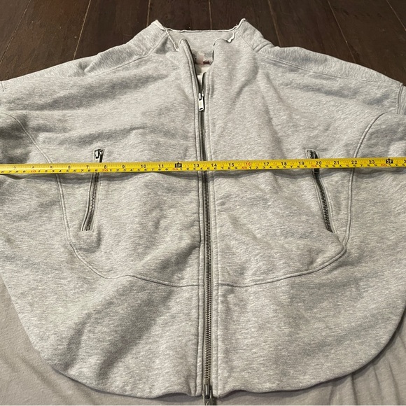 Free People Movement Hoodie Womens M Gray Full Zip Sweatshirt Oversized - Picture 2 of 7